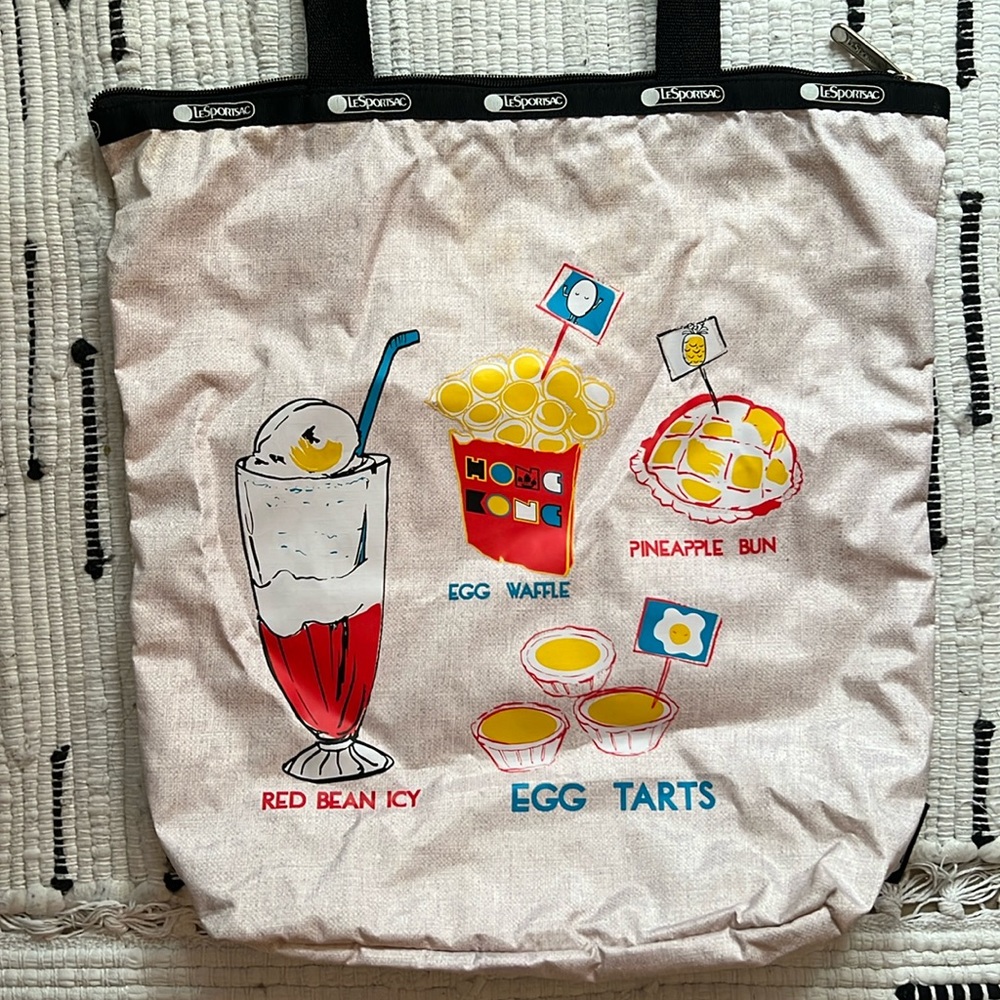 RARE LeSportsac Hong Kong food tote